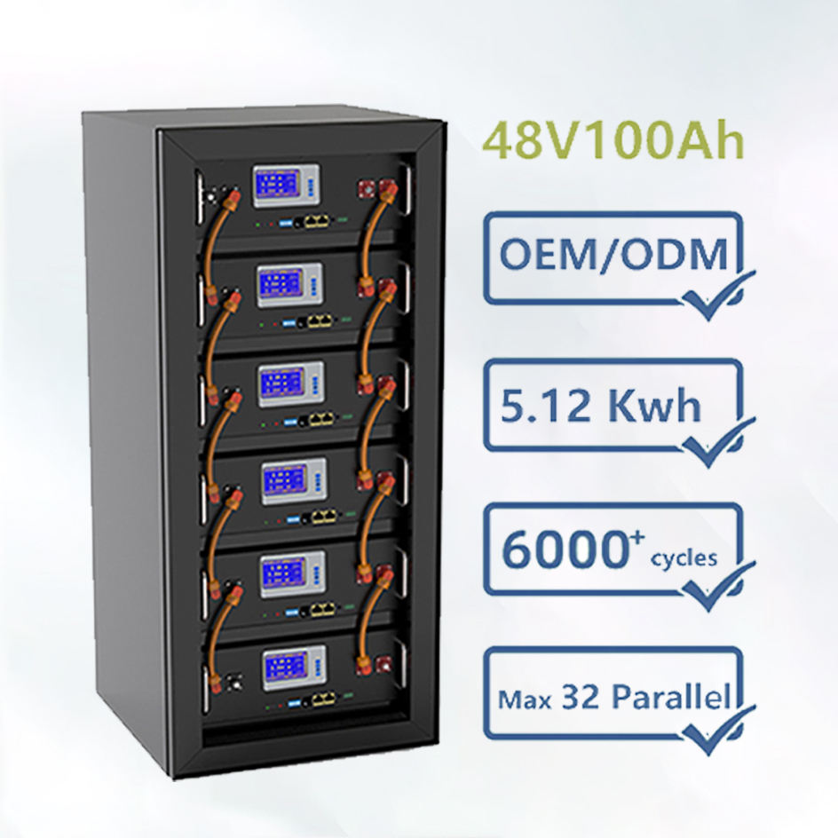 48V 5Kw 6000 Deep Cycles Dual M8 PC Monitor Max 32 Parallel 16S 51.2V ...