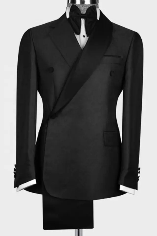Bespoke Two Piece Prom Suit with Black Lapel main image 1