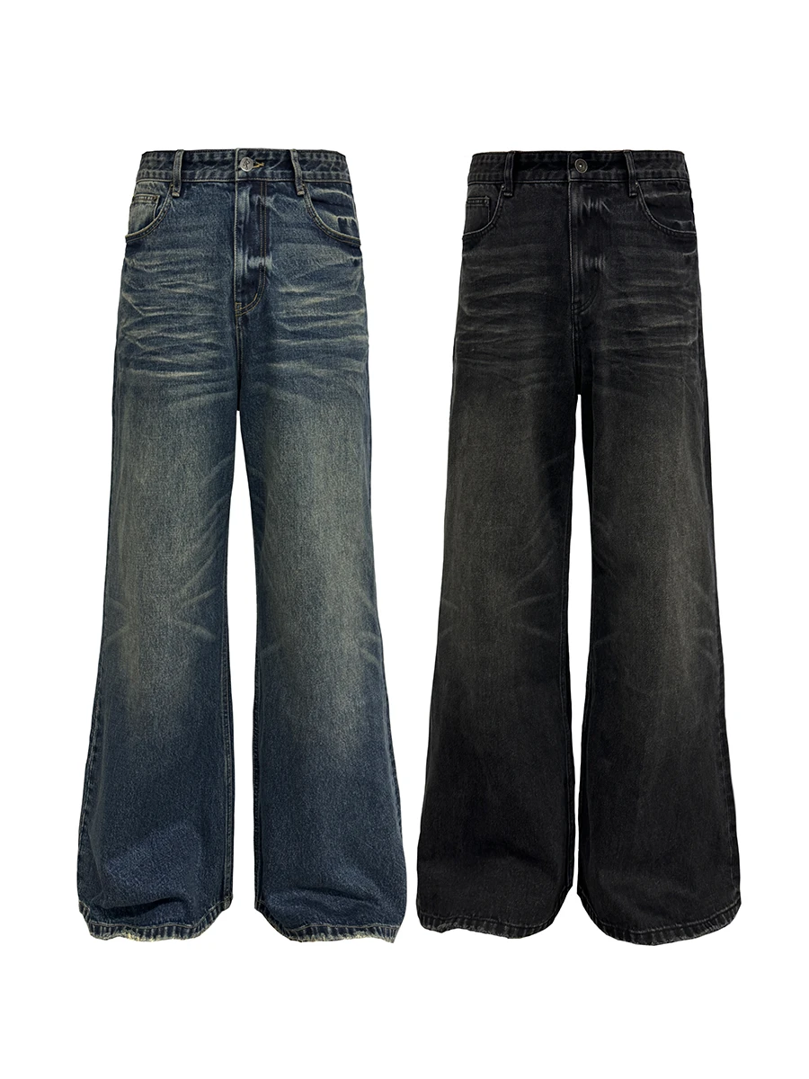 JCAESAR Messy Wave Pattern Jeans