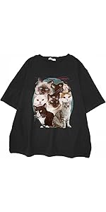 Goth Harajuku Kawaii Print T-Shirt Y2K Casual Streetwear