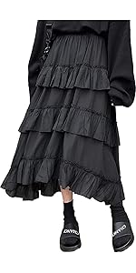 Goth Cute Midi Long Skirts 