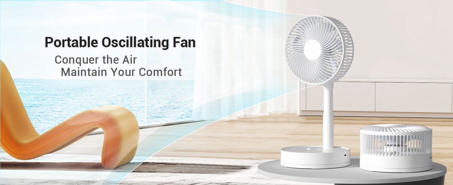 Portable desk fan