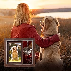  Cherish the memory of your beloved pet with our beautiful dog memorial picture frame